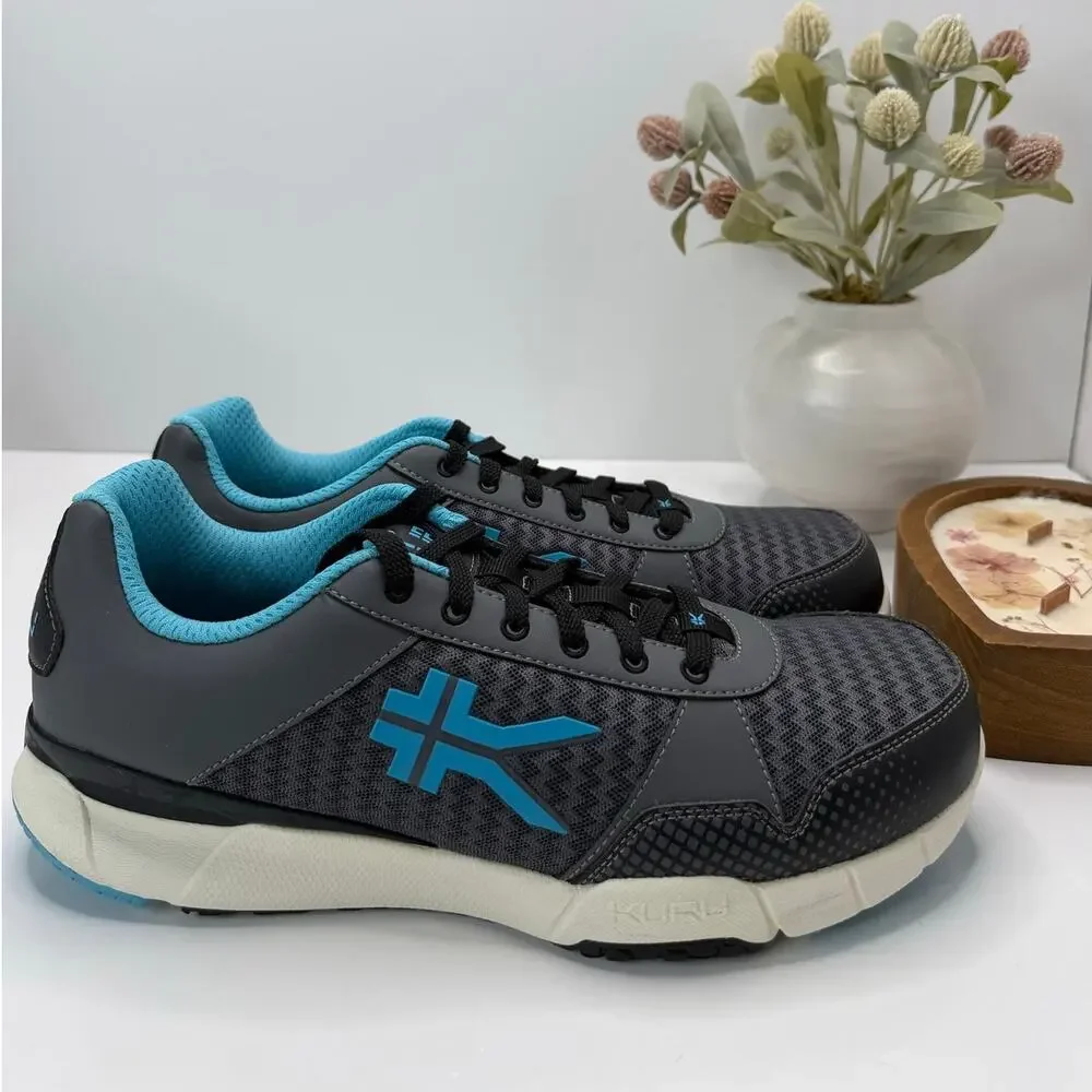 Kuru Quantum Walking Comfort Sneaker Urban Concrete/Blue Topez Women 12 Wide NWB
